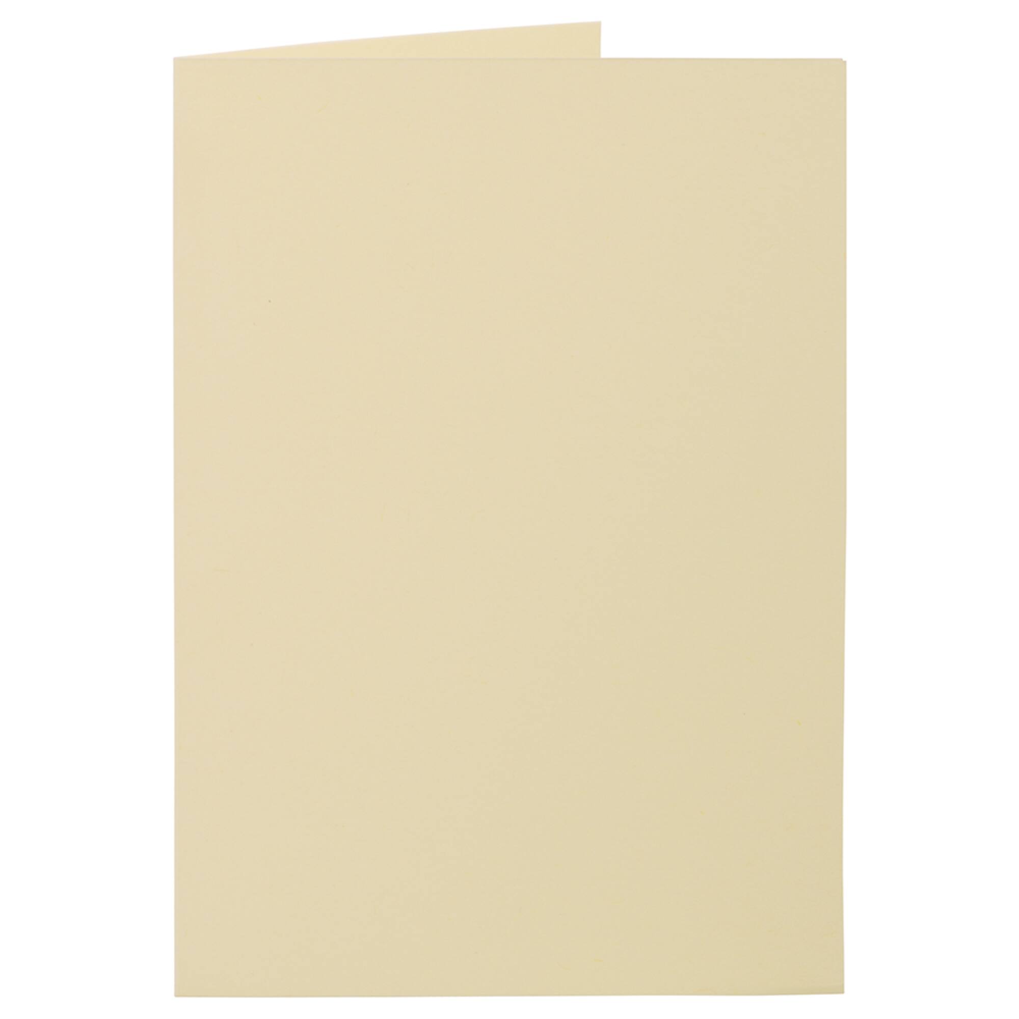 JAM Paper 4.62" x 6.25" Ivory Blank Foldover Cards